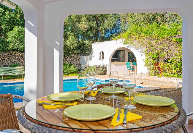 Villa a Es Castell - Villa Rosa — Garden & Pool Retreat
